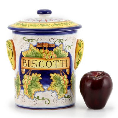 RUSTICA: Cylindrical Biscotti jar - tops-selection.shop