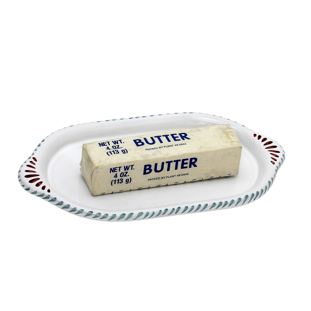 ORVIETO GREEN ROOSTER: Oval/Oblong Small Tray - tops-selection.shop