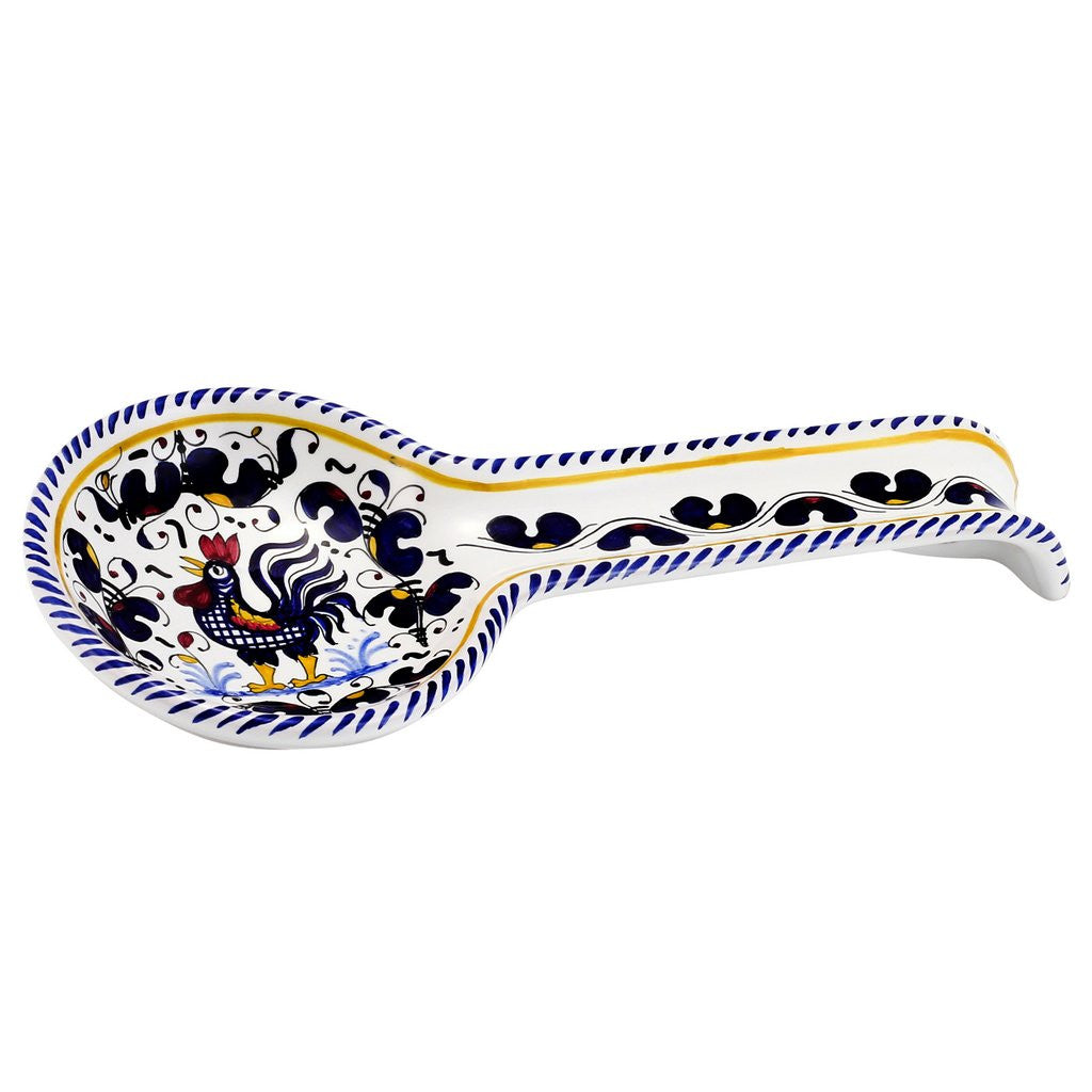 ORVIETO BLUE ROOSTER: Spoon Rest Deluxe - tops-selection.shop