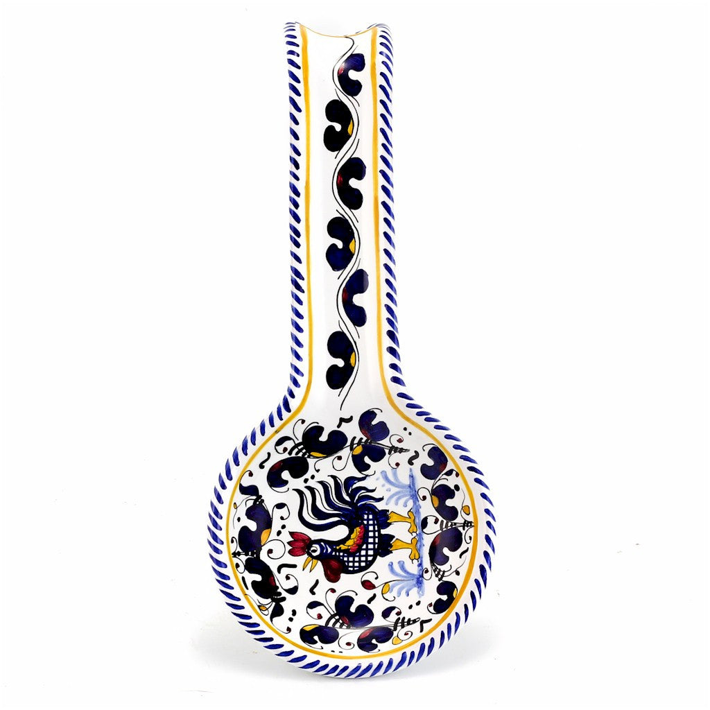 ORVIETO BLUE ROOSTER: Spoon Rest Deluxe - tops-selection.shop