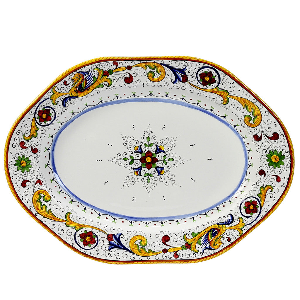 RAFFAELLESCO: Large Serving Set Platters (1 Lg Bowl + 1 Lg Charger + 1 Lg Platter) - tops-selection.shop
