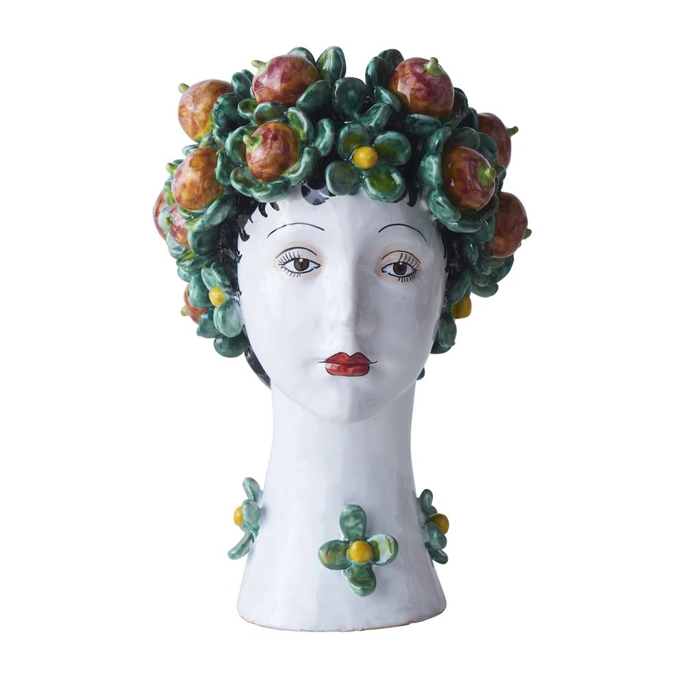 DONATELLO HEADS: Ceramic Head Vase - Persimmon Decor - tops-selection.shop