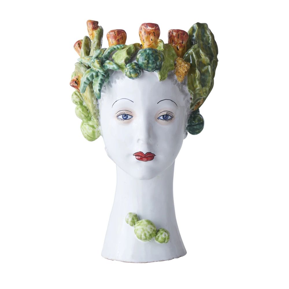 DONATELLO HEADS: Ceramic Head Vase - Succulent Decor - tops-selection.shop