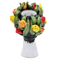 DONATELLO HEADS: Ceramic Head Vase - Tulips Decor - tops-selection.shop