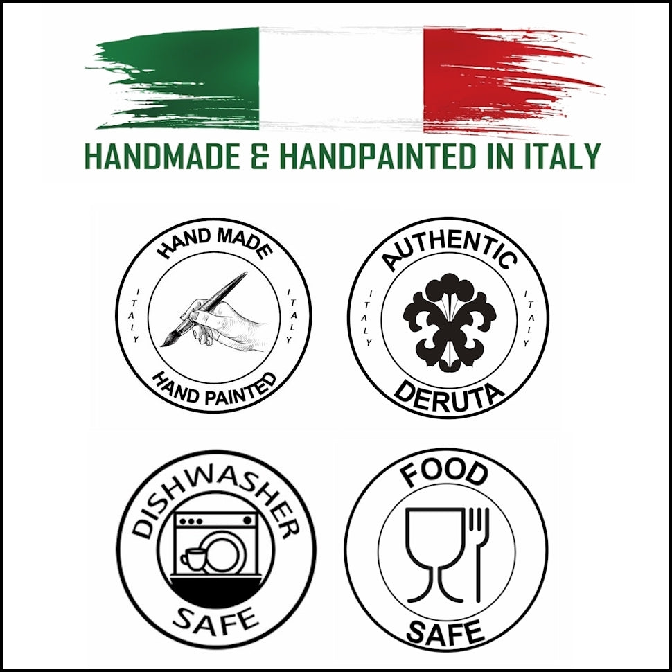 ORVIETO GREEN ROOSTER: 5 Pieces Place Setting - tops-selection.shop