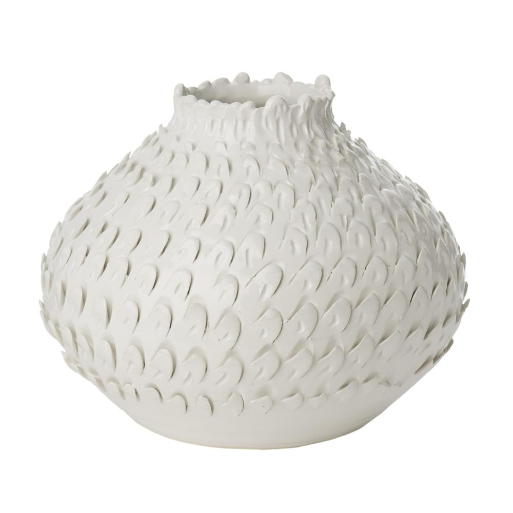 TUSCAN FEATHER: Handcrafted Vase with feather design - tops-selection.shop