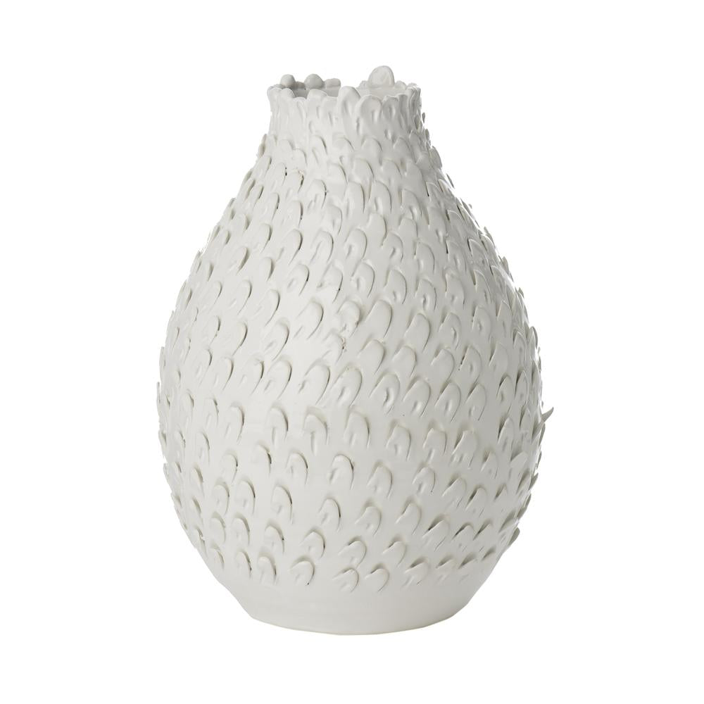 TUSCAN FEATHER: Handcrafted Vase with feather design - tops-selection.shop