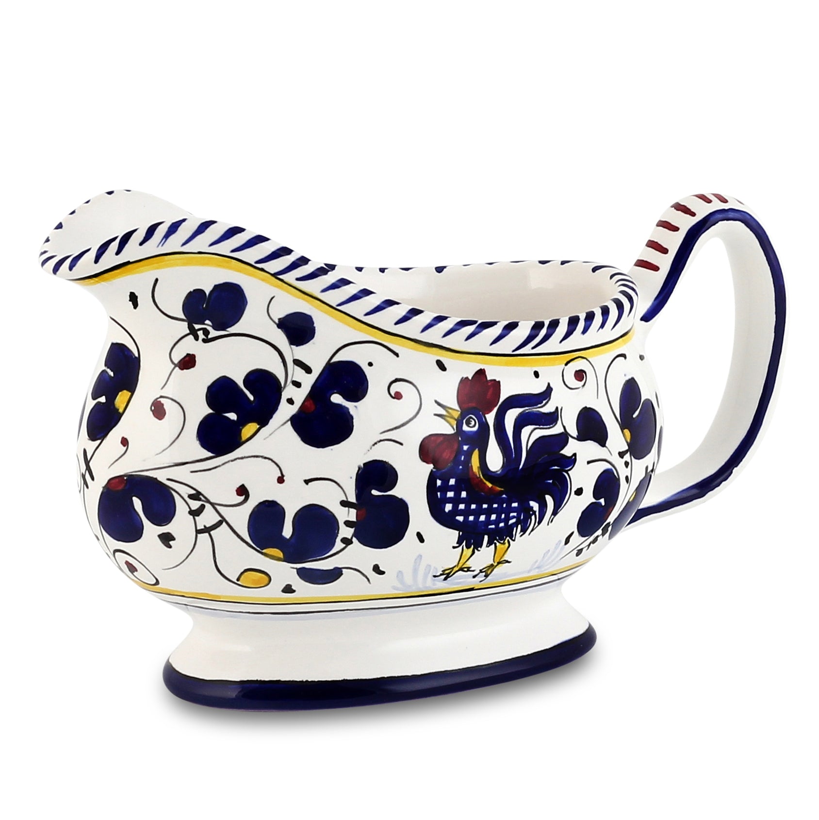 ORVIETO BLUE ROOSTER: Gravy Sauce boat - tops-selection.shop