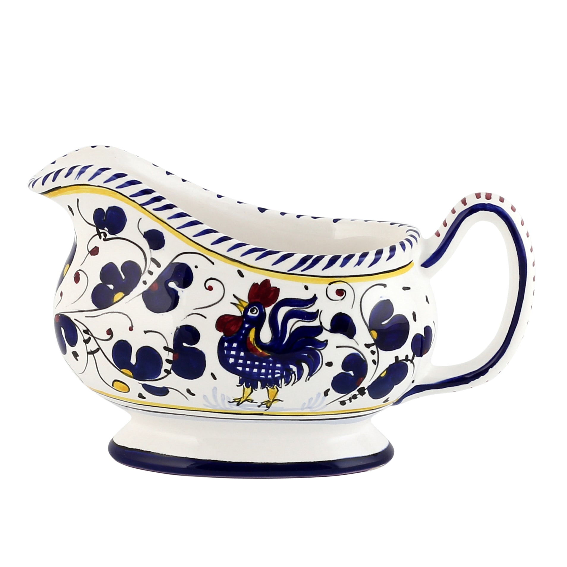 ORVIETO BLUE ROOSTER: Gravy Sauce boat - tops-selection.shop