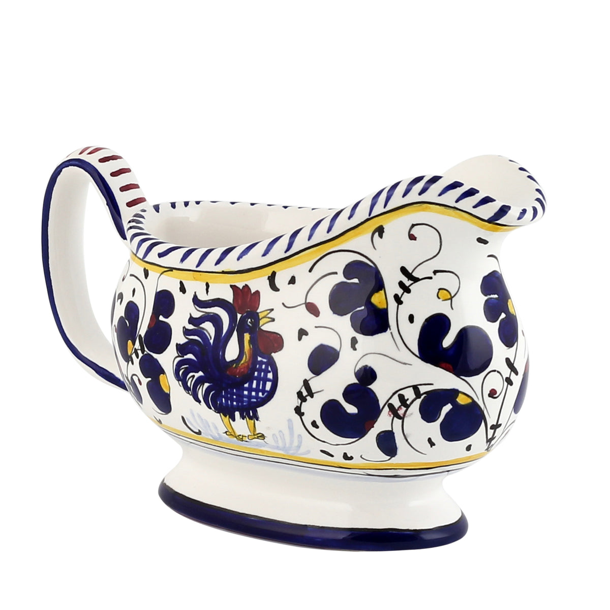 ORVIETO BLUE ROOSTER: Gravy Sauce boat - tops-selection.shop
