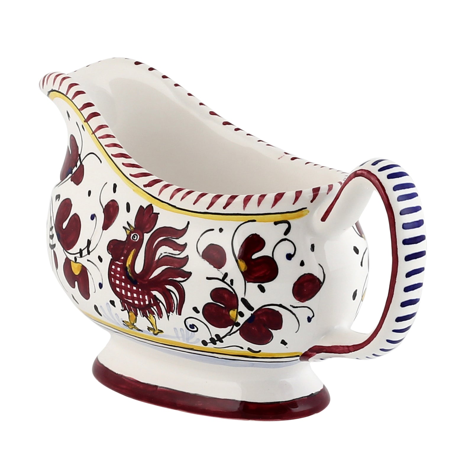 ORVIETO RED ROOSTER: Gravy Sauce boat - tops-selection.shop