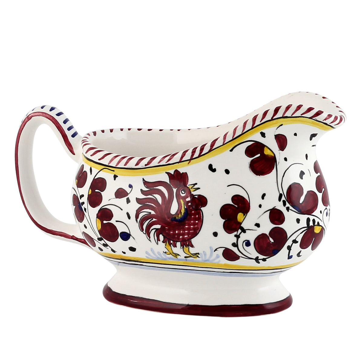 ORVIETO RED ROOSTER: Gravy Sauce boat - tops-selection.shop