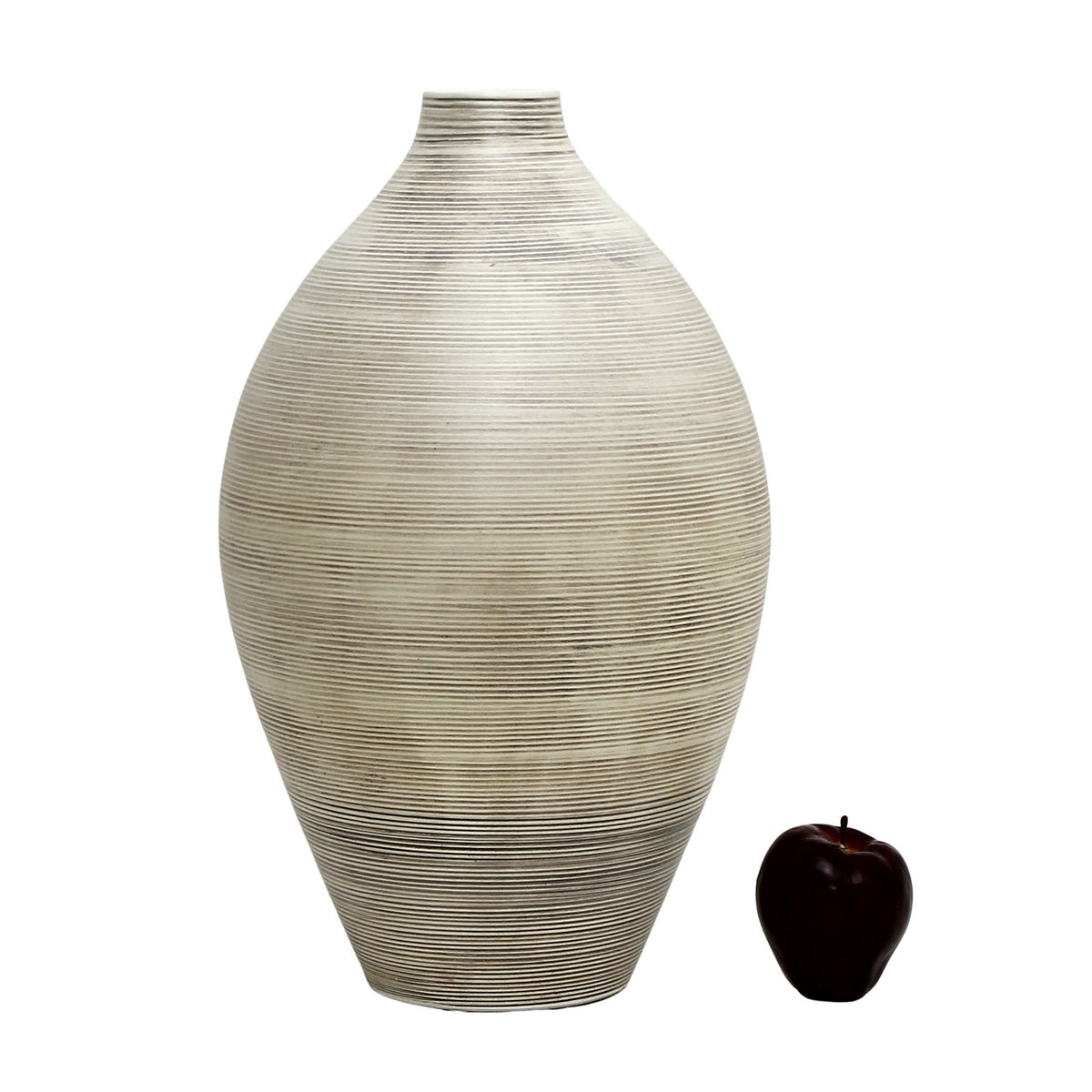 SABBIA TOSCANA: Large Olive Shape Vase - tops-selection.shop