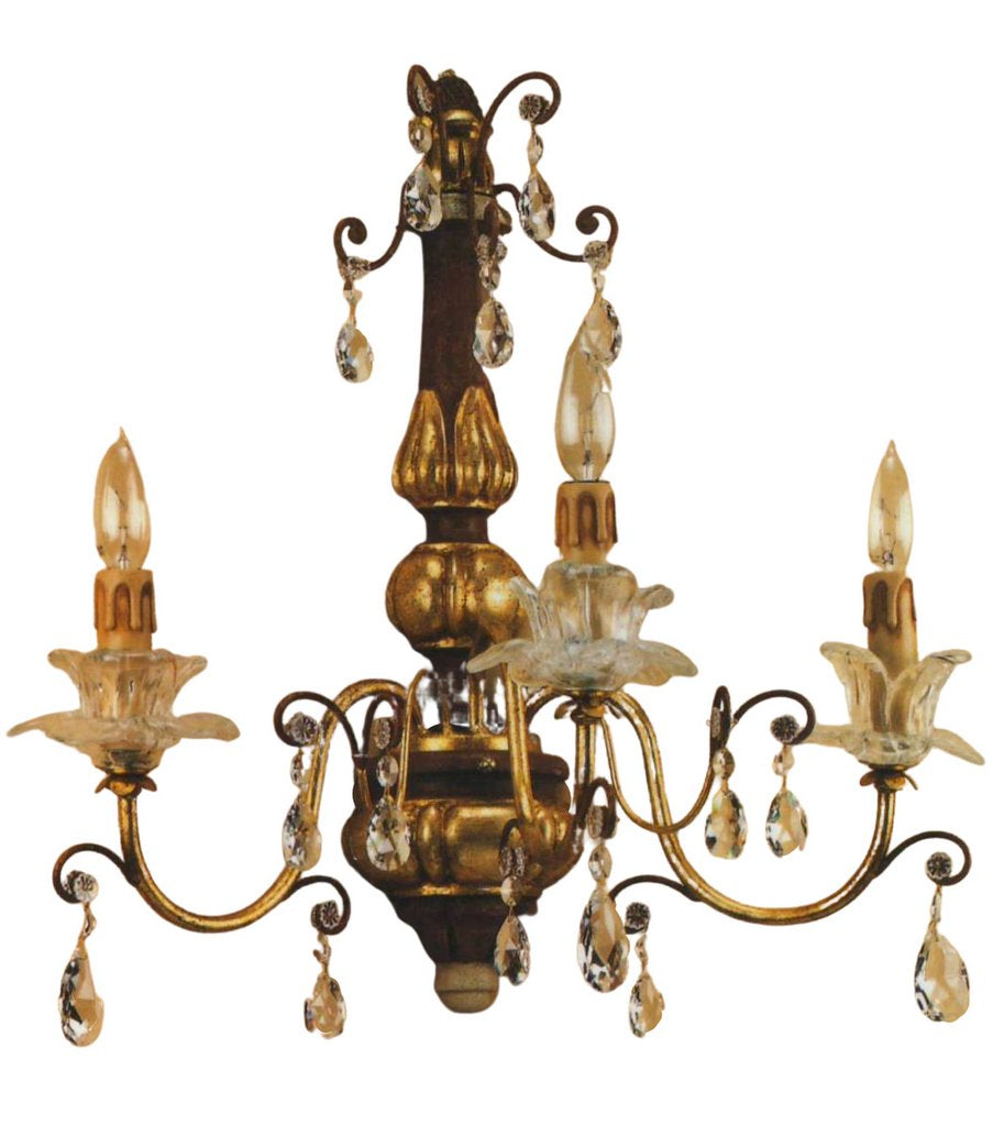 ALBA LAMP: Wall Light Sconce Swarovski Clear - tops-selection.shop