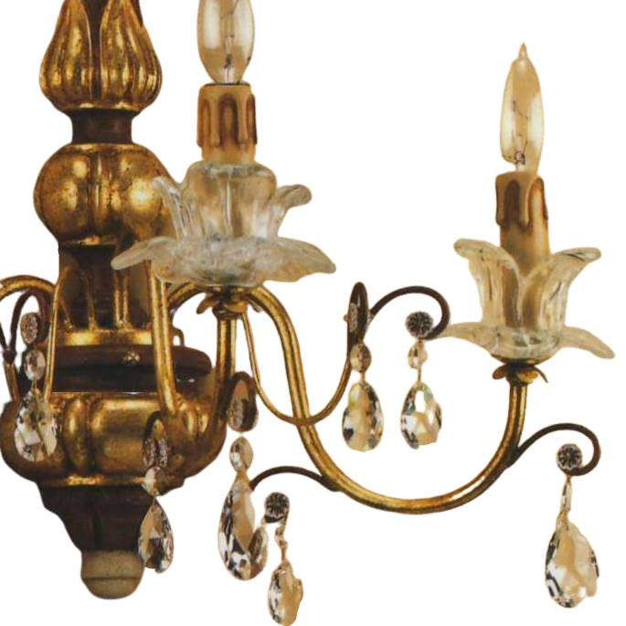 ALBA LAMP: Wall Light Sconce Swarovski Clear - tops-selection.shop