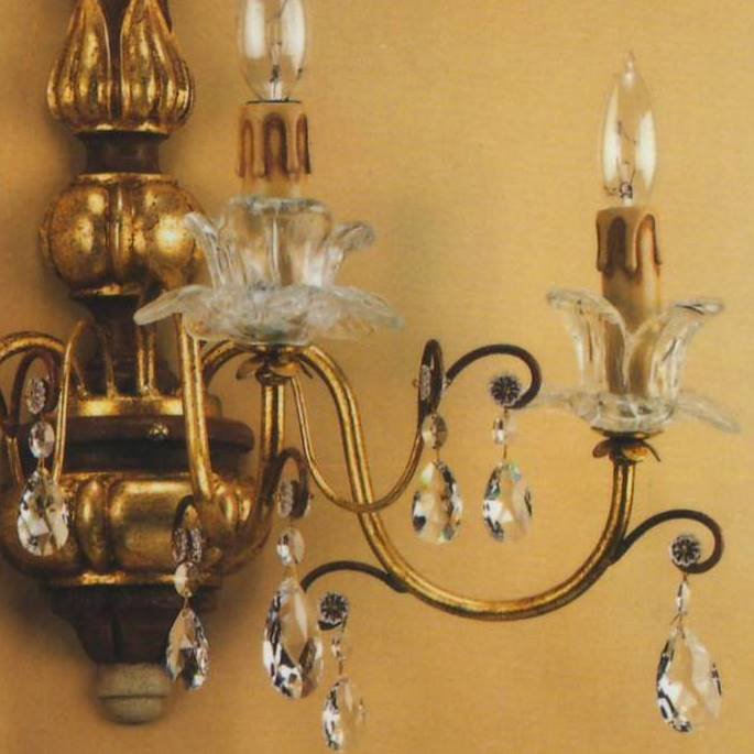 ALBA LAMP: Wall Light Sconce Swarovski Clear - tops-selection.shop