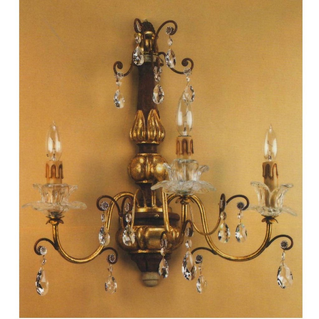 ALBA LAMP: Wall Light Sconce Swarovski Clear - tops-selection.shop