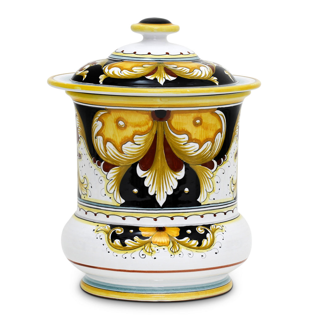 DERUTA VARIO: Large Luxury Shaped Decorative Ceramic Canister - tops-selection.shop