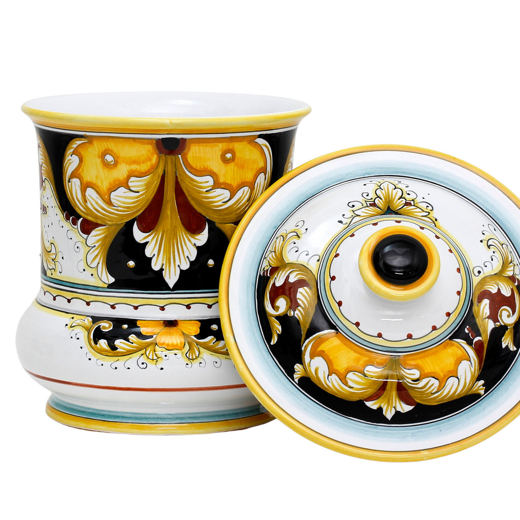 DERUTA VARIO: Large Luxury Shaped Decorative Ceramic Canister - tops-selection.shop