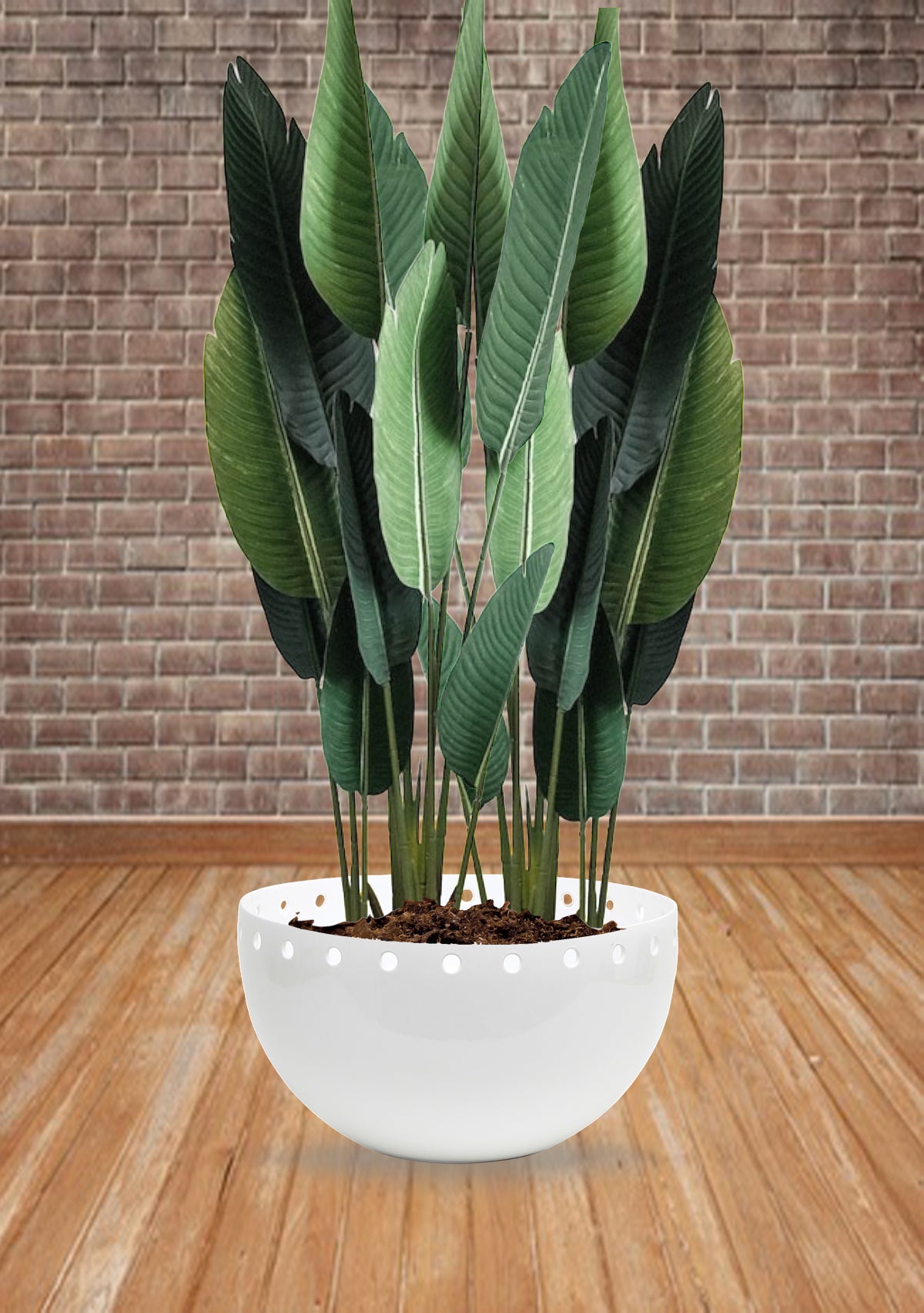 PURITY GLAMOUR: Extra Large Round Deep Bowl - Pure White - tops-selection.shop