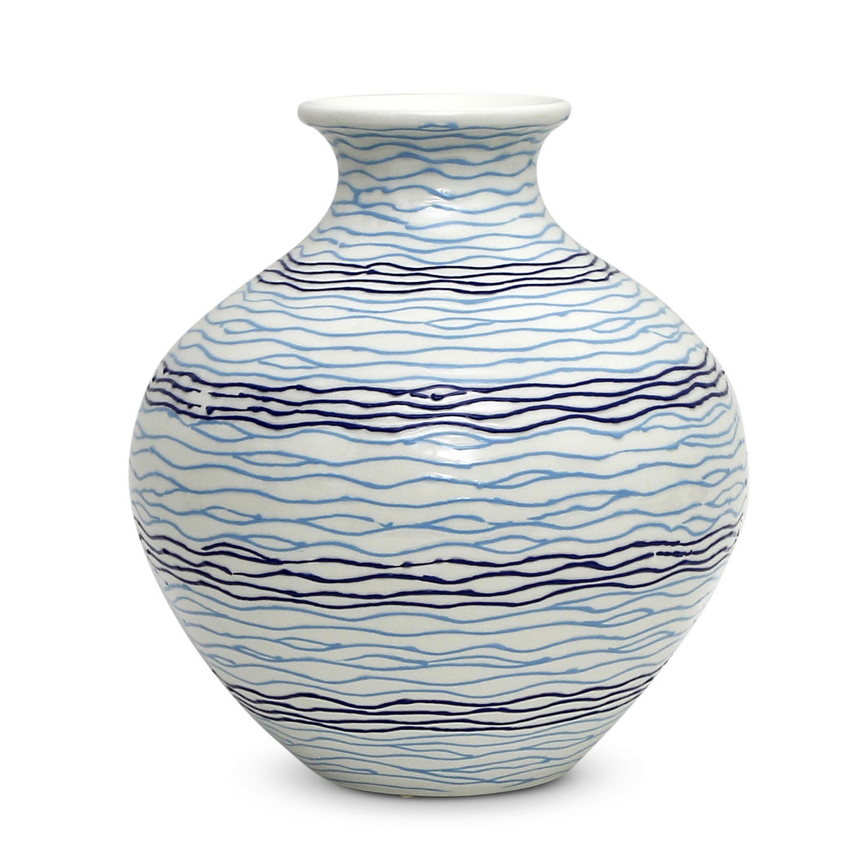 MARE BLU: Large Shaped Traditional Vase - tops-selection.shop