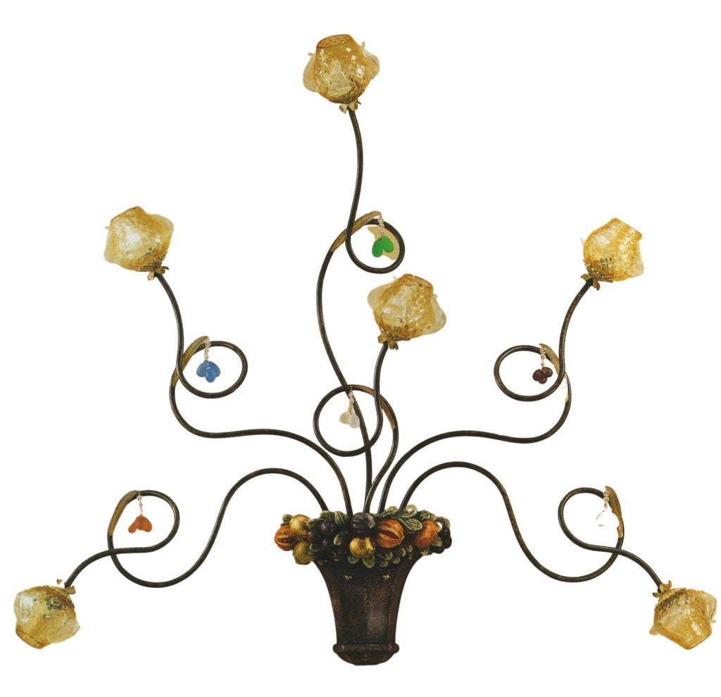 ALBA LAMP: Wall Light Sconce G9 Bulb Scavo Murano - tops-selection.shop