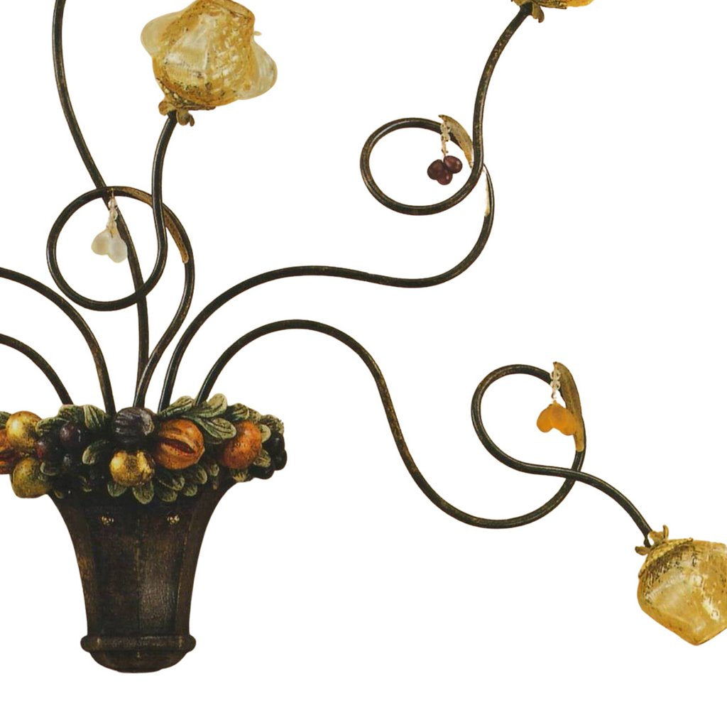 ALBA LAMP: Wall Light Sconce G9 Bulb Scavo Murano - tops-selection.shop