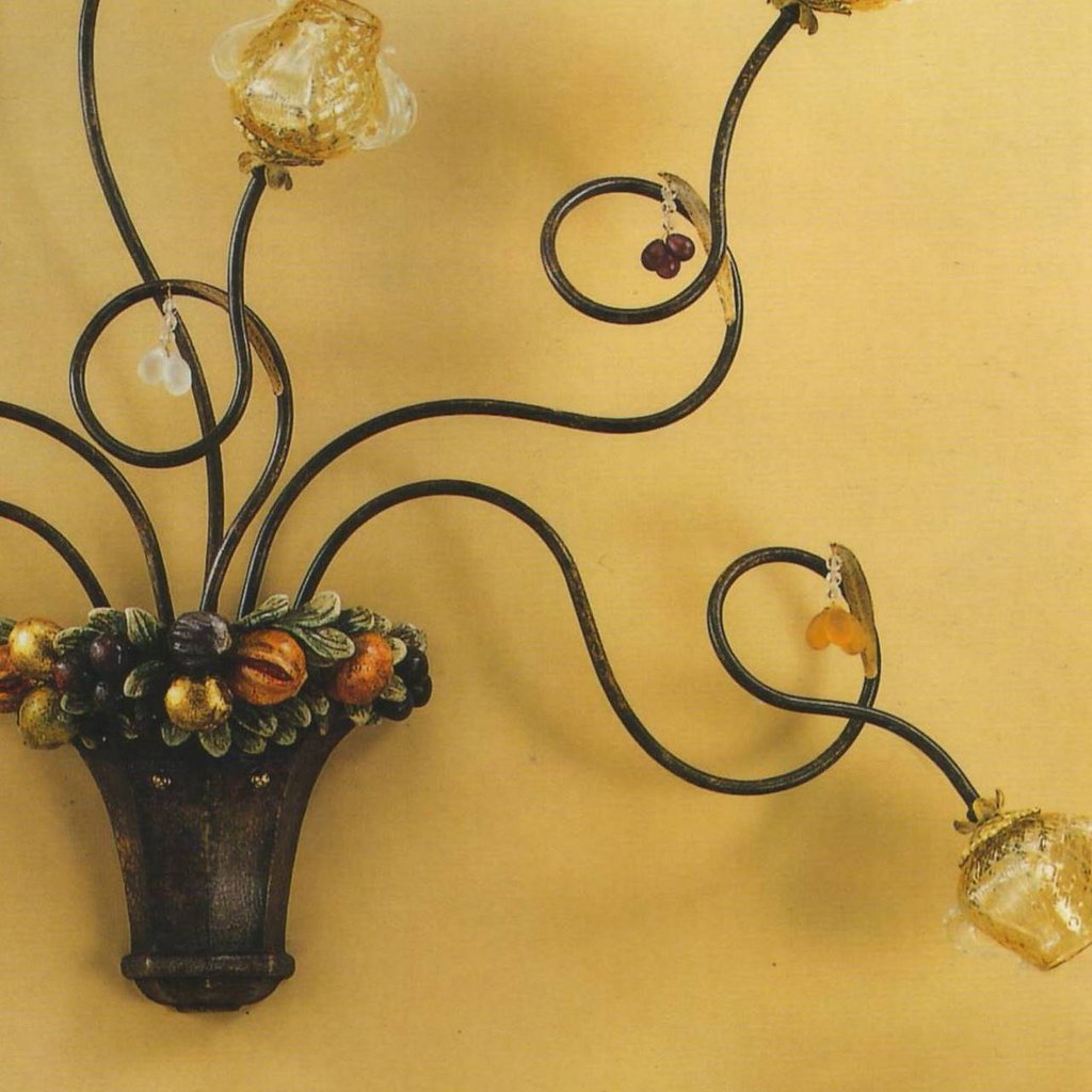 ALBA LAMP: Wall Light Sconce G9 Bulb Scavo Murano - tops-selection.shop