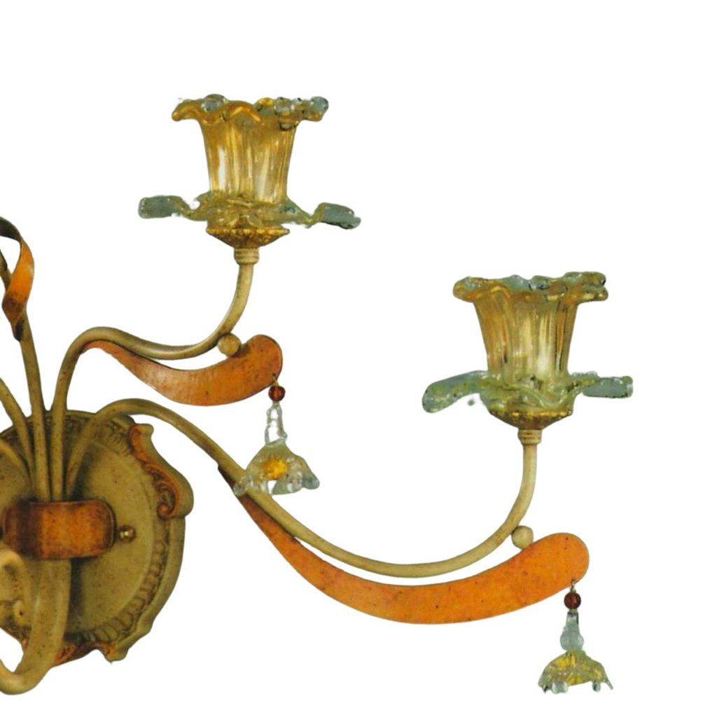 ALBA LAMP: Wall Light Sconce G9 Bulb Scavo Murano - tops-selection.shop