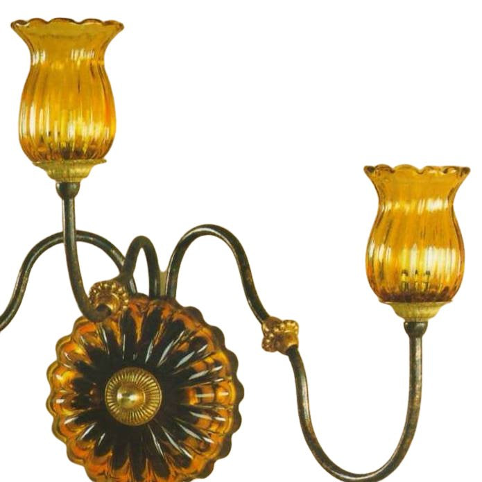 ALBA LAMP: Wall Light Sconce G9 Bulb Oxidized Copper Oro - tops-selection.shop