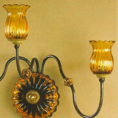 ALBA LAMP: Wall Light Sconce G9 Bulb Oxidized Copper Oro - tops-selection.shop