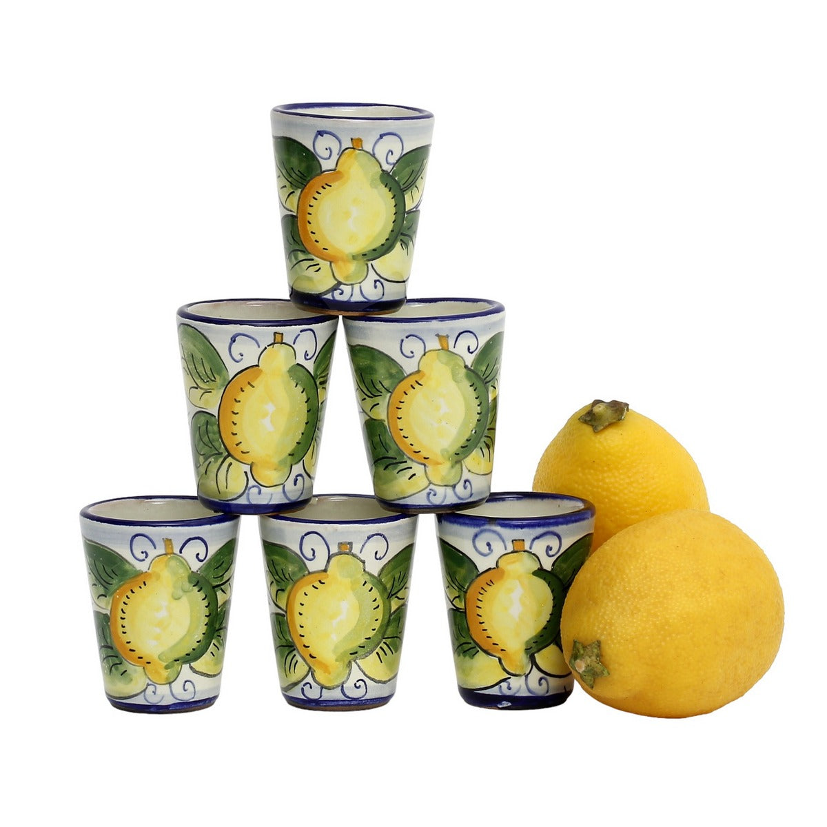 LIMONCELLO: Limoncello Shot Cups (Set of six.) - tops-selection.shop