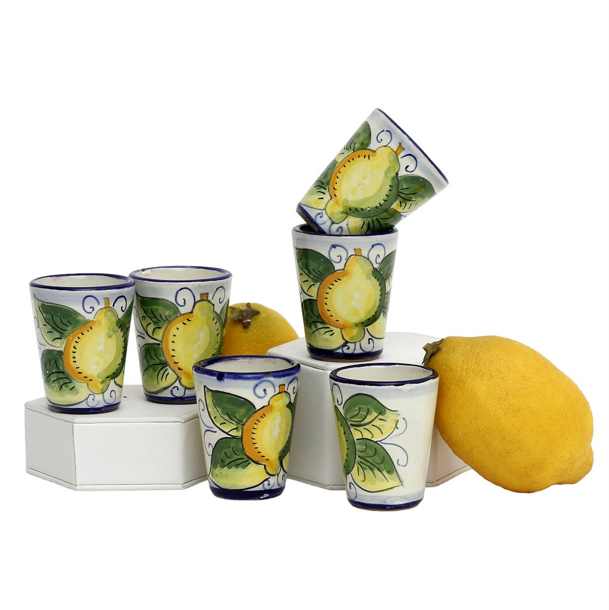 LIMONCELLO: Limoncello Shot Cups (Set of six.) - tops-selection.shop