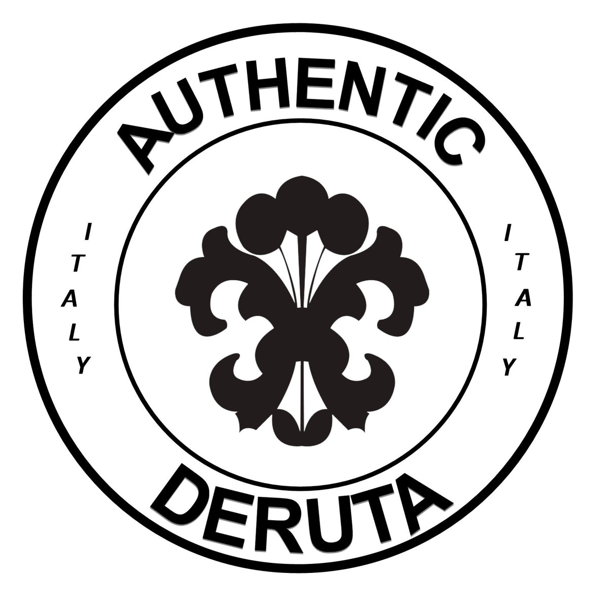 CERAMIC STONE TABLE + IRON BASE: RICCO DERUTA Design^ - Hand Painted in Deruta, Italy. - tops-selection.shop