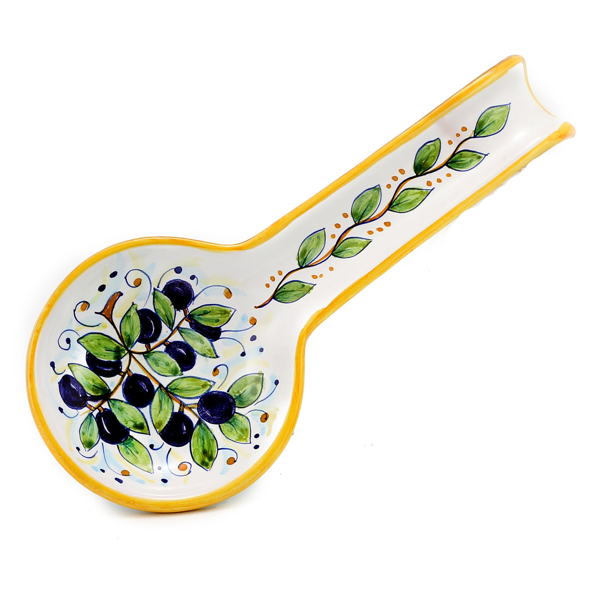 DERUTA: Spoon rest OLIVE (also wall hung) - tops-selection.shop
