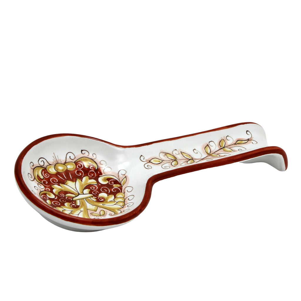 DERUTA COLORI: Spoon Rest - CORAL RED - tops-selection.shop