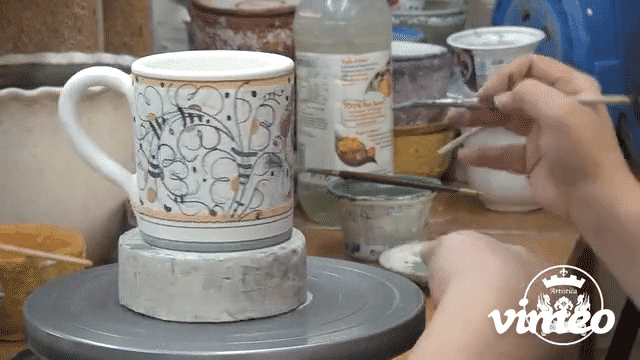 ORVIETO GREEN ROOSTER: Concave Deluxe Mug (12 Oz.) - tops-selection.shop