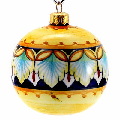 CHRISTMAS ORNAMENT: Deruta Vario Round Ball Large (4&quot; Ø) - tops-selection.shop