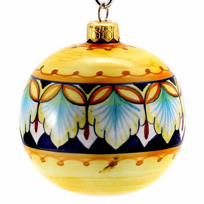 CHRISTMAS ORNAMENT: Deruta Vario Round Ball Large (4" Ø) - tops-selection.shop