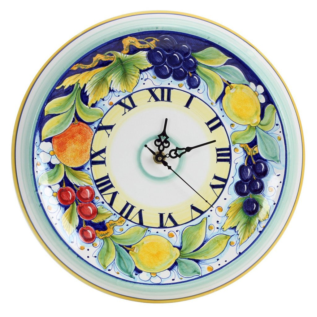 DERUTA FRUTTA: Round Wall Clock Dec Frutta - tops-selection.shop