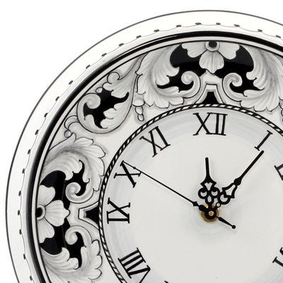 DERUTA VARIO NERO: Round Wall Clock - tops-selection.shop