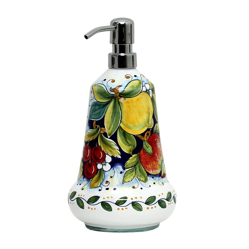 DERUTA FRUTTA: Liquid Soap/Lotion Dispenser with Chrome Pump (Large 26 OZ) - tops-selection.shop