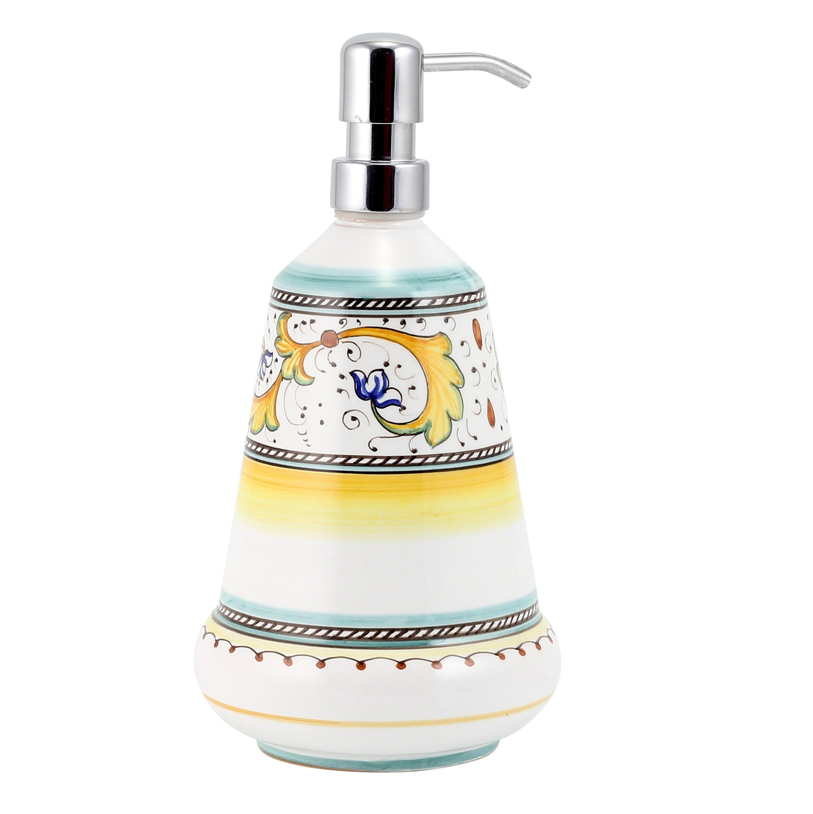PERUGINO: Liquid Soap/Lotion Dispenser with Chrome Pump (Large 26 OZ) - tops-selection.shop