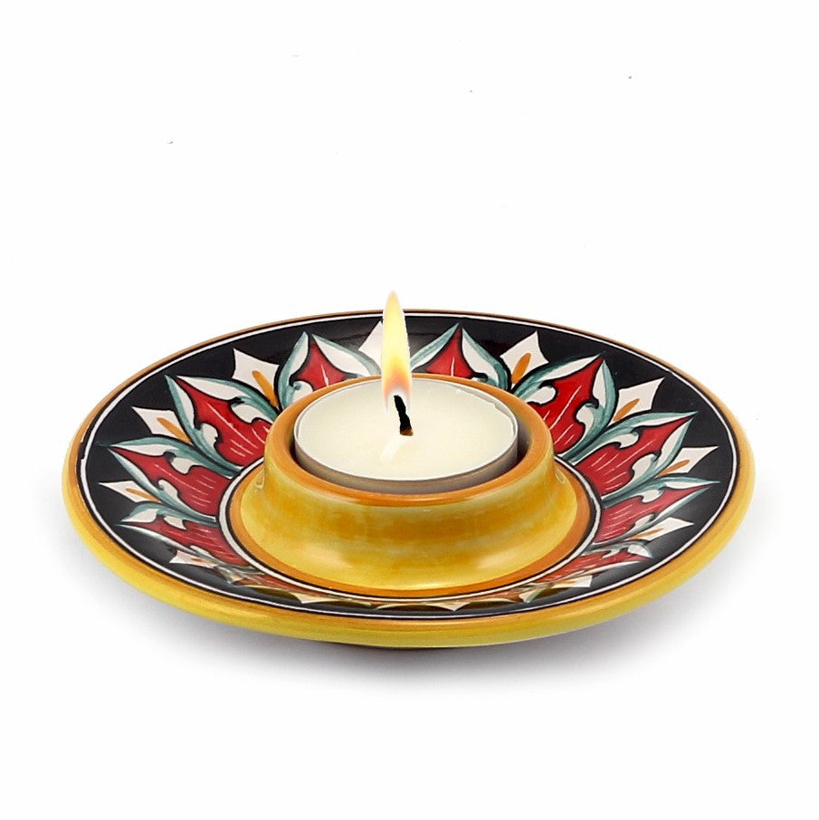 DERUTA VARIO: Deruta Tea Light Saucer - tops-selection.shop