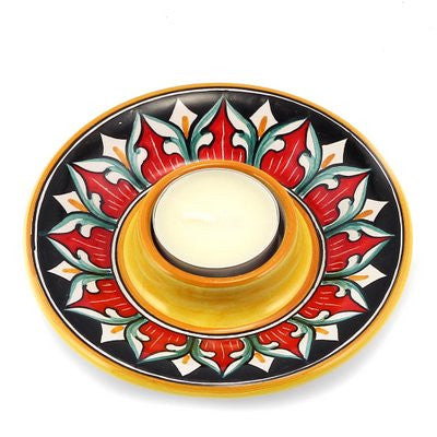 DERUTA VARIO: Deruta Tea Light Saucer - tops-selection.shop