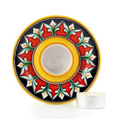 DERUTA VARIO: Deruta Tea Light Saucer - tops-selection.shop
