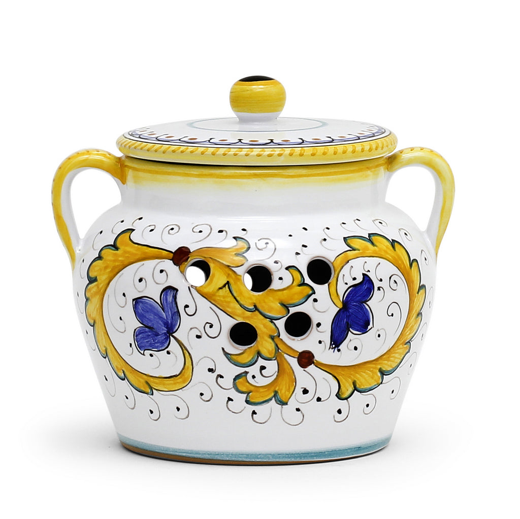 PERUGINO: NEW Garlic/Onion Jar Keeper with handles - tops-selection.shop