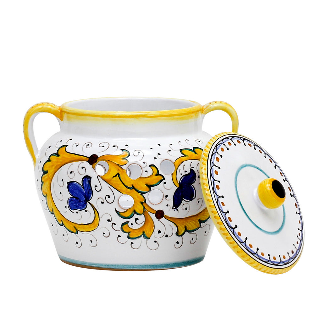 PERUGINO: NEW Garlic/Onion Jar Keeper with handles - tops-selection.shop
