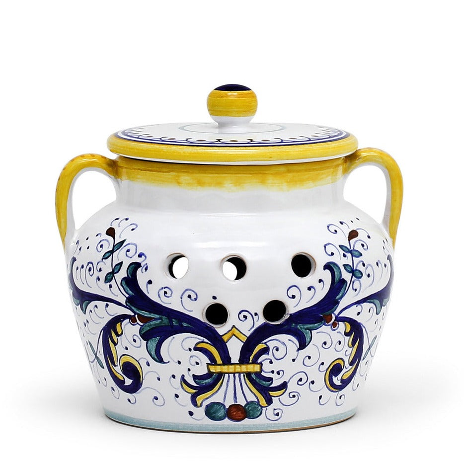 RICCO DERUTA: NEW Garlic/Onion Jar Keeper with handles - tops-selection.shop