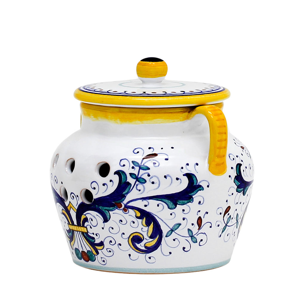 RICCO DERUTA: NEW Garlic/Onion Jar Keeper with handles - tops-selection.shop